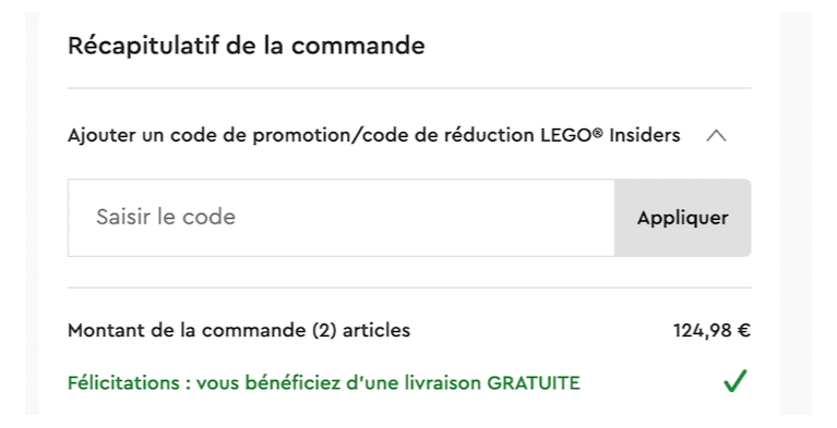 Code Promo Lego : 20 % de remise avec cette offre